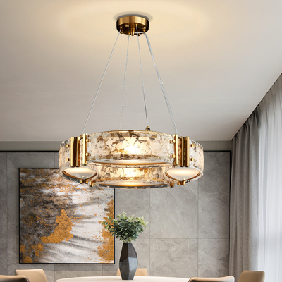 Modern living room home decor kitchen round glass hanging lamp nordic chandelier lighting(WH-MI-316)