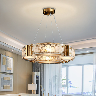 Modern living room home decor kitchen round glass hanging lamp nordic chandelier lighting(WH-MI-316)