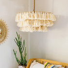 Modern boho chandelier designer decorative Cotton tassel art chandelier(WH-MI-317)