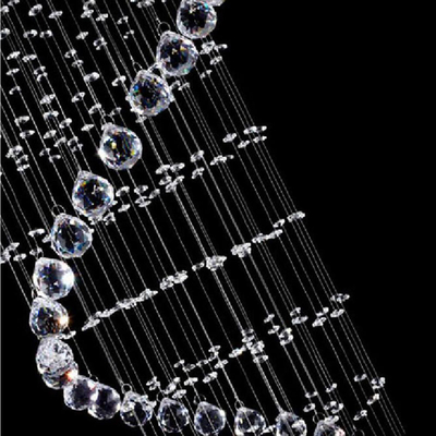 Modern LED K9 Crystal Chandelier villa luxury Crystal large pendant light(WH-NC-18)