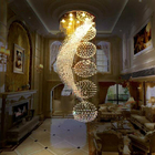 Long stair modern lamp crystal chandelier LED lights elegant chandelier(WH-NC-19)