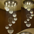 Long Crystal Chandelier Lighting Lustres Lampadari Modern Stage hallway light(WH-NC-24)