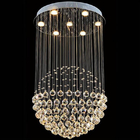 Modern K9 Large LED SphericLiving Room Crystal Chandeliers Round Large Chandelier(WH-NC-28)
