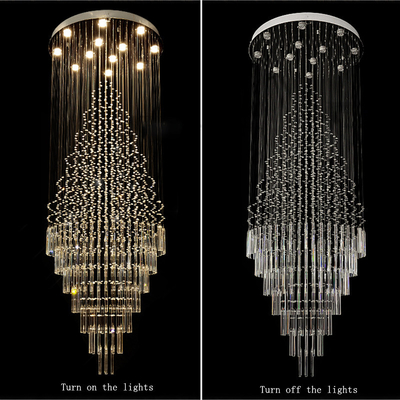 Stairs Chandeliers Modern Crystal Chandelier Lighting Interior lamp(WH-NC-30)