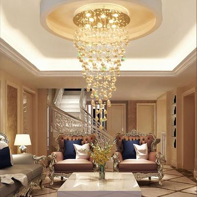 Modern Led K9 crystal chandelier lamp round lamp crystal glass chandelier light(WH-NC-31)