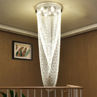 Luxury Stair Chandelier Lighting Crystal Tassel Indoor Lighting Restaurant Lobby Hotel Chandelier(WH-NC-32)
