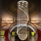Modern Crystal Chandelier For Spiral Design LED Luxury Crystal Lamp(WH-NC-35)
