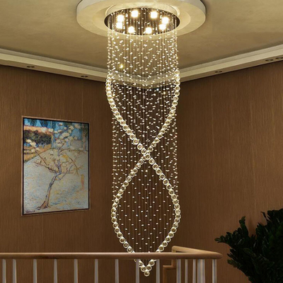 Modern Crystal Chandelier Light Stairs LED Crystal Chandelier for Villa Hall Drop light(WH-NC-36)