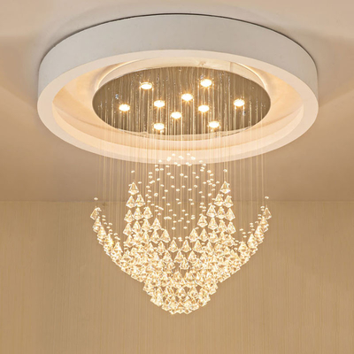 Round design large crystal chandelier modern lighting Diamond Chandelier(WH-NC-37)