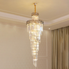 Hall Living Room Chandelier Smoky Gray Crystal Lamps art deco style gold chandelier(WH-NC-42)