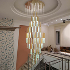 Modern Ceiling Led Chandelier Loft Staircase for Living Room Crystal Hanging Lamp(WH-NC-45)
