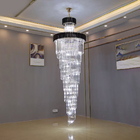 Large Top Long Crystal Led Chandeliers Hotel Hall Living Room luxury lights(WH-NC-48)
