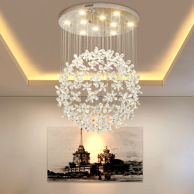 Modern Luxury Crystal Led Ceiling Chandelier For Living Room Large Butterfly Light hanging lamp（WH-NC-51）