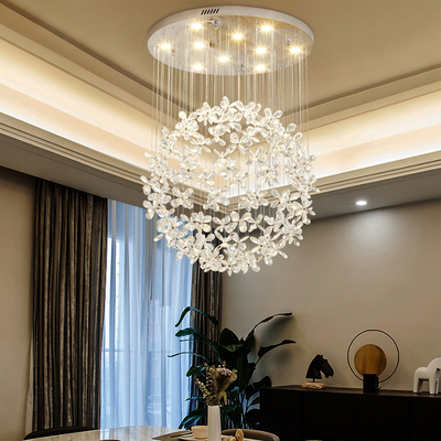 Modern Luxury Crystal Led Ceiling Chandelier For Living Room Large Butterfly Light hanging lamp（WH-NC-51）