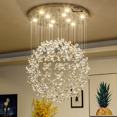 Modern Luxury Crystal Led Ceiling Chandelier For Living Room Large Butterfly Light hanging lamp（WH-NC-51）