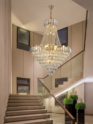 Luxury Crystal Chandelier For Living Room Large Design Lobby Hotel Chandelier(WH-NC-52)