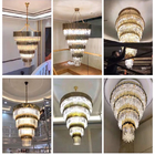 Modern mid century style K9 gold chandelier long chandeliers(WH-NC-58)