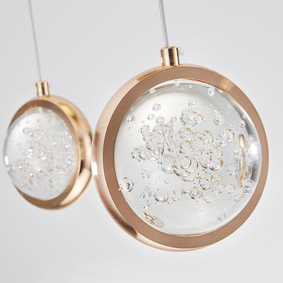 New modern pendant light loft for living room ball crystal villa scandinavian chandelier(WH-NC-63)