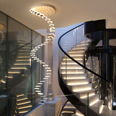 Modern minimalist staircase long LED hanging Chandelier Lighting (WH-NC-73)