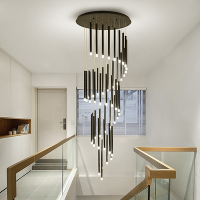 Modern led chandelier minimalist large long tube chandelier(WH-NC-76)