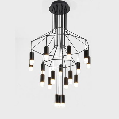 Modern Ceiling Chandelier Led Living Dining Room Bedroom Lobby Staircase Loft Designer Chandelier(WH-NC-78)