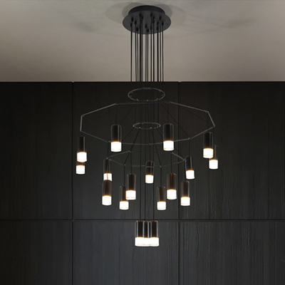 Modern Ceiling Chandelier Led Living Dining Room Bedroom Lobby Staircase Loft Designer Chandelier(WH-NC-78)