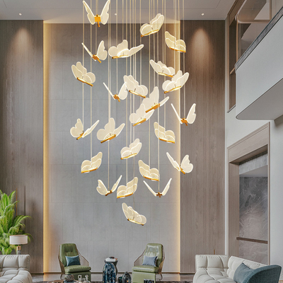 Pendant Chandelier For Ladder Revolving Staircase Butterfly Lighting（WH-NC-83)