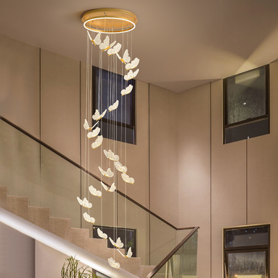 Pendant Chandelier For Ladder Revolving Staircase Butterfly Lighting（WH-NC-83)