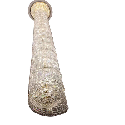 Luxury Decorative Big Size Lamp Modern Hotel Lobby Used Extra Large Crystal Chandelier(WH-NC-85)