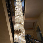 Luxury Decorative Big Size Lamp Modern Hotel Lobby Used Extra Large Crystal Chandelier(WH-NC-85)
