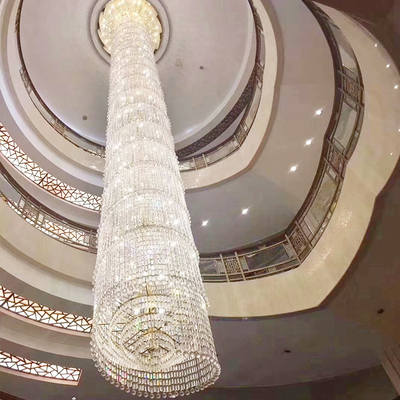 Luxury Decorative Big Size Lamp Modern Hotel Lobby Used Extra Large Crystal Chandelier(WH-NC-85)