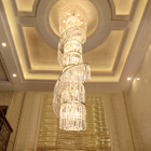 New Design Living Room Crystal Lights Villa Lobby modern staircase chandelier(WH-NC-86)