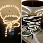 Postmodern Denmark Hotel Engineering Glass Lighting Clothing Store Cafe Showroom Long Chandelier(WH-NC-87)