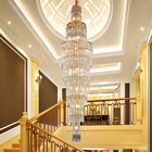 Luxury k9 crystal chandelier long staircase lamp living room lamp(WH-NC-89)