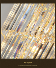 Luxury crystal chandelier for staircase spiral design modern crystal lamp(WH-NC-95)