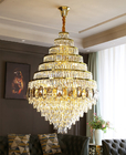 Crystal villa large chandelier for living room hotel lobby decoration lighting(WH-NC-97)