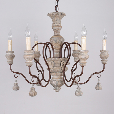 Vintage resin chandelier for living room bedroom home retro loft Chandelier(WH-CI-114)