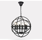 Vintage Iron Chandelier Lighting Black Retro Lustre Industriel Orb chandelier(WH-CI-126)