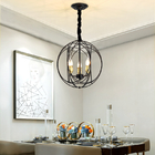 Iron Chandelier Lighting For Bedroom Kitchen E14 LED Modern Gold Black Chandelier(WH-CI-128)