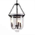 Vintage Glass Pendant Lamps Retro American Country Loft Iron Pendant Light(WH-CI-129)