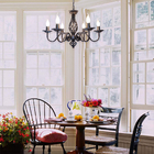 Black Wronght Iron Chandelier Living room Farmhouse Kitchen Frech Country Chandelier(WH-CI-132)