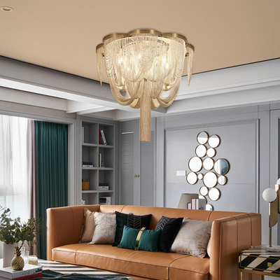 Modern LED Hotel Project tassel chandelier fancy ceiling light(WH-CC-24)