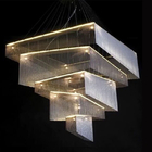 Hotel Large Project Chandelier rectangle interior lighting(WH-CC-26)