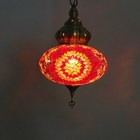 Turkish Lamp Colorful Glass Pendent Light E14 Warm White Bedroom Bar Corridor Balcony Light(WH-DC-17)
