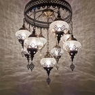 Mediterranean style chandelier light handmade mosaic big turkish lamps(WH-DC-22)