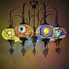 Colorful pendant lamp with handmade glass lampshade southeast antique turkish hanging lamp（WH-DC-28)