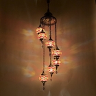 Long staircase chandelier turkish Glass handmade lampshade pendant light(WH-DC-31)