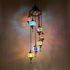 Long staircase chandelier turkish Glass handmade lampshade pendant light(WH-DC-31)