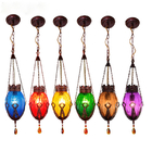 Turkish Bohemia moroccan Mediterranean stained glass pendant light（WH-DC-39)