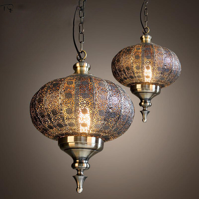 Moroccan Lamp Industrial Vintage Retro Pendant Lights LED Decorative gold lighting(WH-DC-43)